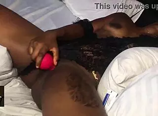 Oh man 😩 I'm totally going crazy craving that big ebony cock to lick my dripping wet pussy up close!
