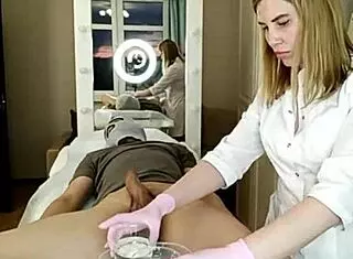 Russian blonde milf beauty shaves pussy close up before hardcore fucking on webcam
