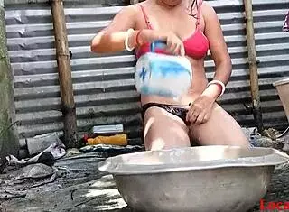 i grab my indian girlfriend for steamy bathroom fuck in this official localsex31 video with squirting action