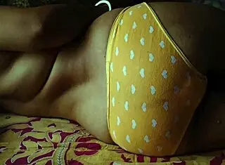 Indian wife in period sleeps as cuckold hubby films her big ass cheating massage