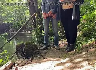 Subtle tease from curvy mature mother-in-law giving an amazing handjob with her big natural tits and wet pussy exposed