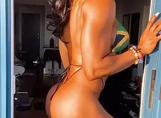 That erotic hot female muscle babe fbb 27 looks amazing