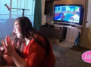 Oh wow she sucks him off while he wins at Fortnite game
