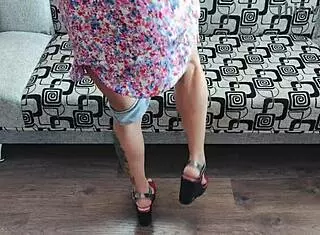 Hidden Cam Captures Upskirt on Hotel Balcony with Cum on Ass in 4K Dress and Skirt Voyeur