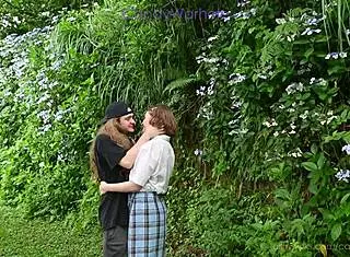 oh man, this cute village girl just got fucked hard in those beautiful hydrangea gardens with ass shaking and slapping