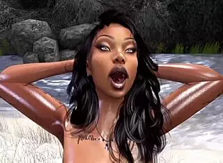 Honey riding hood with blonde interracial cock and vibrator action