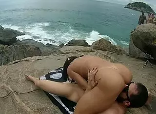 Fui Na Praia Naturista Fazer Sexo Ao Ar Livre