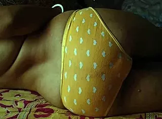 Indian wife in period sleeps as cuckold hubby films her big ass cheating massage