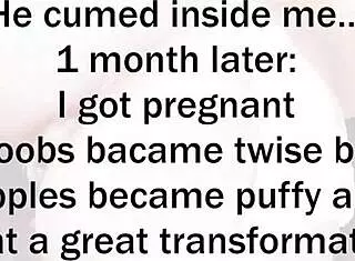 boobs transformation 18 years old girl got pregnant and became milf in 1 month