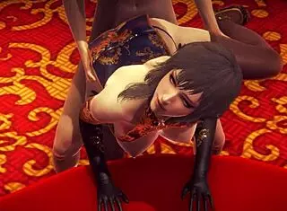 hey, check out this kung fu girl warrior in a wild sex battle - 3d hentai action