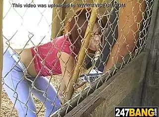 Girl Gives Blowjob on Ranch in Country