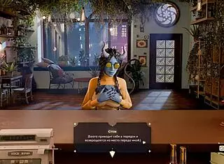 i grabbed that baristas dick and started dominating him with blowjob and gangbang action