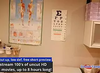 Hey, check out Dr. Tampa handling Kalani Luana's entrance physical at Tampa University with that behind-the-scenes vibe