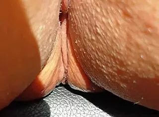 maturemons sexy cougar flashes huge wet shaved pussy lips in slow motion!