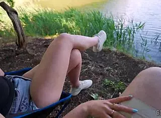 complete girlfriend experience with camping fishing cooking and outdoor fun