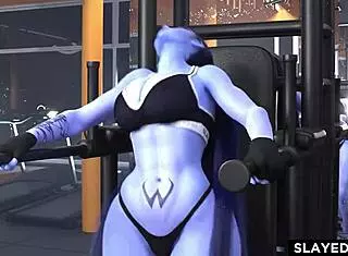 Widowmaker Gets Wildly Fucked in Intense Creampie Action with Monster Cock and Blowjob