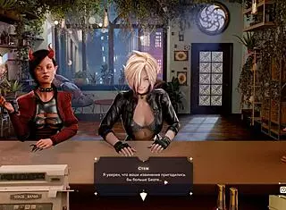 i grabbed that baristas dick and started dominating him with blowjob and gangbang action