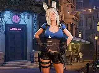 i grabbed that baristas dick and started dominating him with blowjob and gangbang action