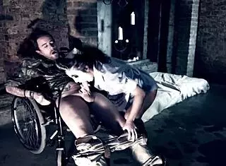 Hey check out this teasing brunette with monster cock blowjob leading to kinky cumshot 😈