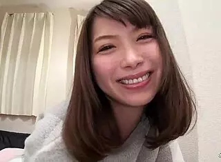 I love how this slim Japanese step-sister rides me rough in uncensored POV creampie action