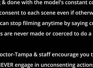 Hey, check out Dr. Tampa handling Kalani Luana's entrance physical at Tampa University with that behind-the-scenes vibe