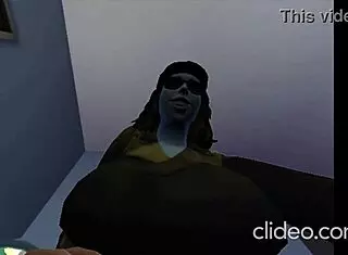 Sims character engages in anal activities
