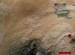 Hairy 18+ Teen with Natural Tits Masturbating in Bathtub