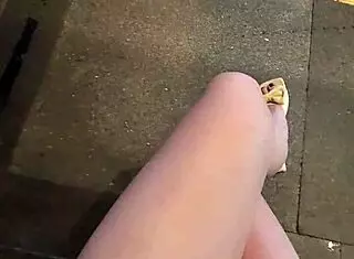 i watch shemale ting xuan stroll outdoors and pee in public