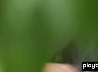 Petite Asian Babe Katana Strips Naked to Show Shaved Exotic Pussy Outdoors