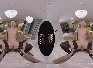 Virtual Taboo - Stepsisters Share A Playful Brunch With Big Tits And Handjob Fun