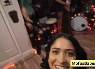 Hey, check out busty natural brunette slut nia bleu giving wet blowjob to distracted sound engineer brett maker