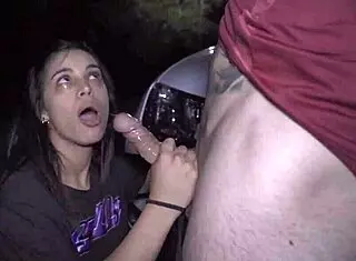 Amateur cute babe gets assfucked outdoors