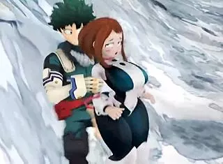 ochako uraraka rapid�n con midorilla