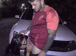 Amateur cute babe gets assfucked outdoors