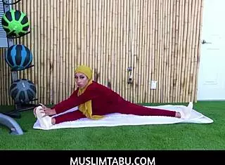 Muslimtabu - Arab Teen 18+ Wife Kira Perez Cheats With Her Personal Trainer With Hijab On