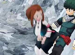 ochako uraraka rapid�n con midorilla