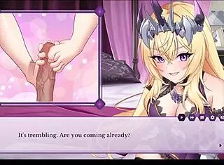 Arrogant Kaiju Princess Daigneux Gives Intense Footjob