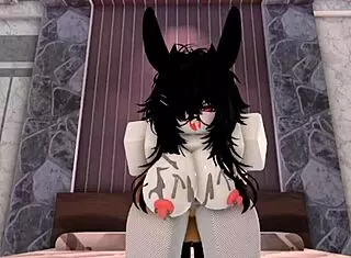Bunny girl teases me so I breed her rough in Roblox fan request second part