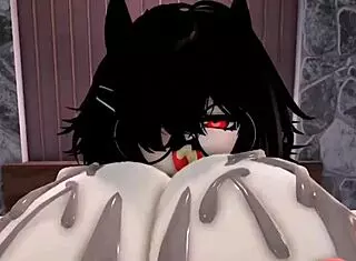 Bunny girl teases me so I breed her rough in Roblox fan request second part