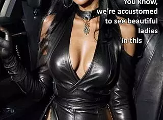 A Night In Paris Part 2: Classy Arab Brunette In Leather Dress Bent Over On Rooftop