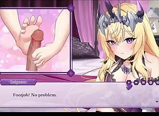 Arrogant Kaiju Princess Daigneux Gives Intense Footjob