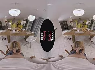 Virtual Taboo - Stepsisters Share A Playful Brunch With Big Tits And Handjob Fun