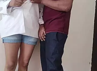 college trainee nurse sucking doctor bbc dick in private cabin with deepthroat cum in mouth