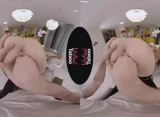 Virtual Taboo - Stepsisters Share A Playful Brunch With Big Tits And Handjob Fun