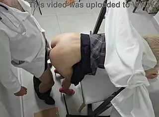 ginecologista loses cellphone with teen amateur ass masturbation cock cum pov massage humiliation creampie asshole cum on ass shaking dirty talk worshiping blindfolded