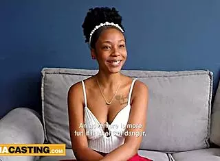 Big tits amateur teen 18+ lands her first porn role after intense casting interview