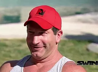 Gorgeous Brunette Milf Babes and Adorable Friends Get Pounded Doggystyle in Horny Swinger Group with Shaved Pussy Licking.