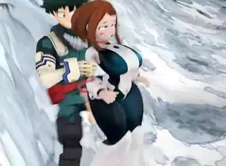 ochako uraraka rapid�n con midorilla