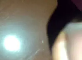 Hot young 18+ cock in solo hand job with big ass brunette amateur homemade underwear action