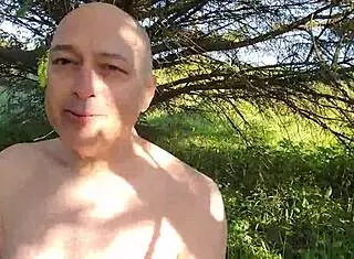 Stripped naked in public for intense walk of shame with bdsm humiliation